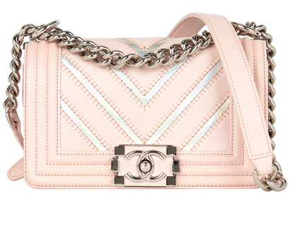 Iridescent Chevron Boy Bag, front view